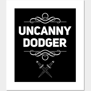 Funny DnD Rogue Class Daggers - Uncanny Dodger Posters and Art